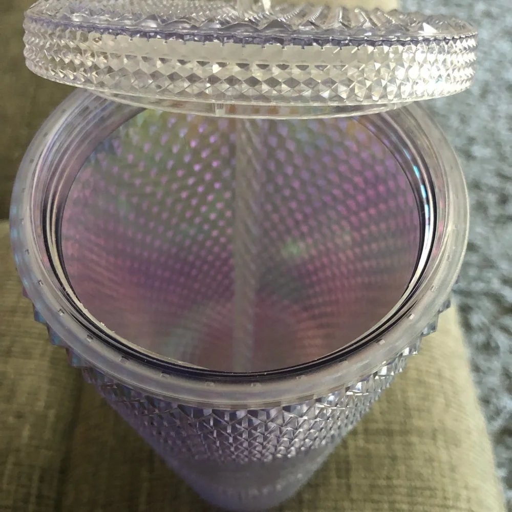 Starbucks Iridescent Bling Diamond Studded Cold Cup